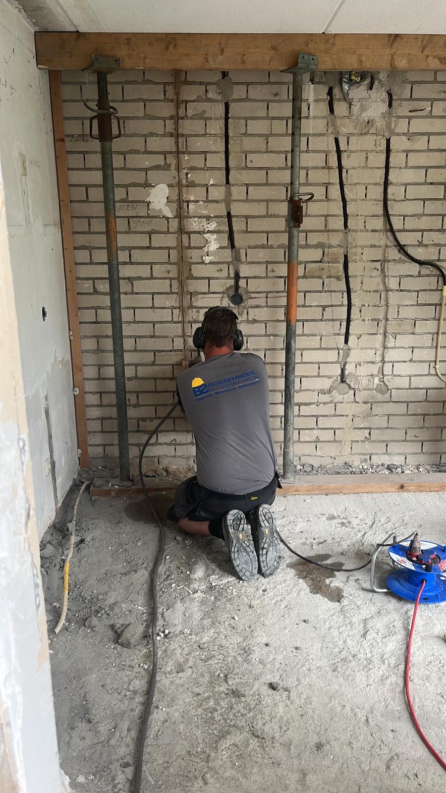 Sleuven gefreesd voor installaties